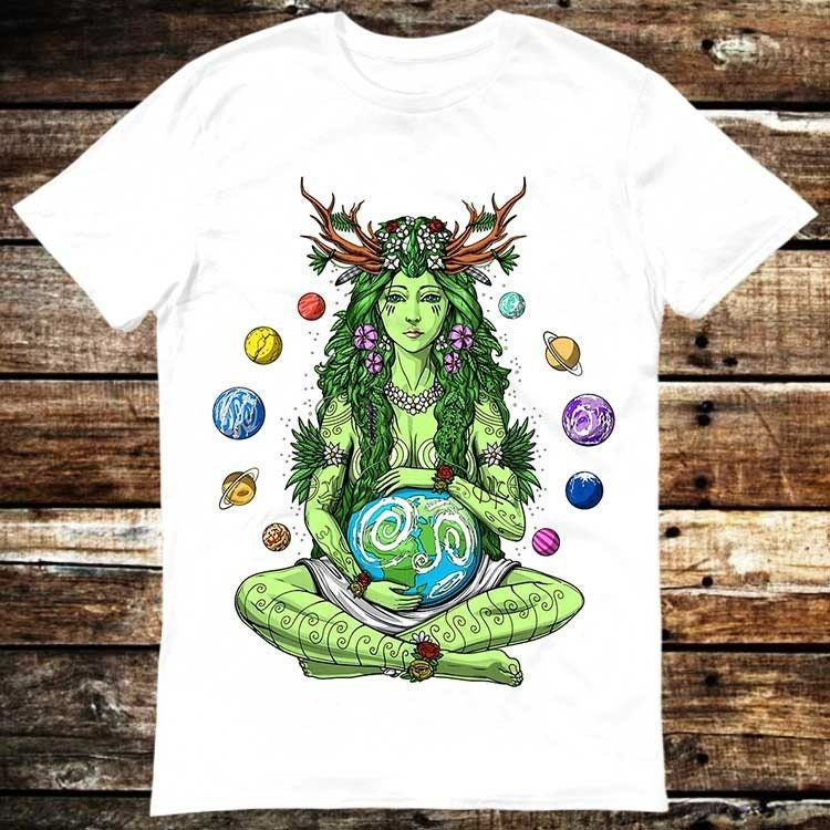 Mother Earth Gaia Solar System Planet Jupiter Weed Absinthes T-Shirt Mother Earth Gaia Solar System Planet Jupiter Weed Absinthes T-Shirt