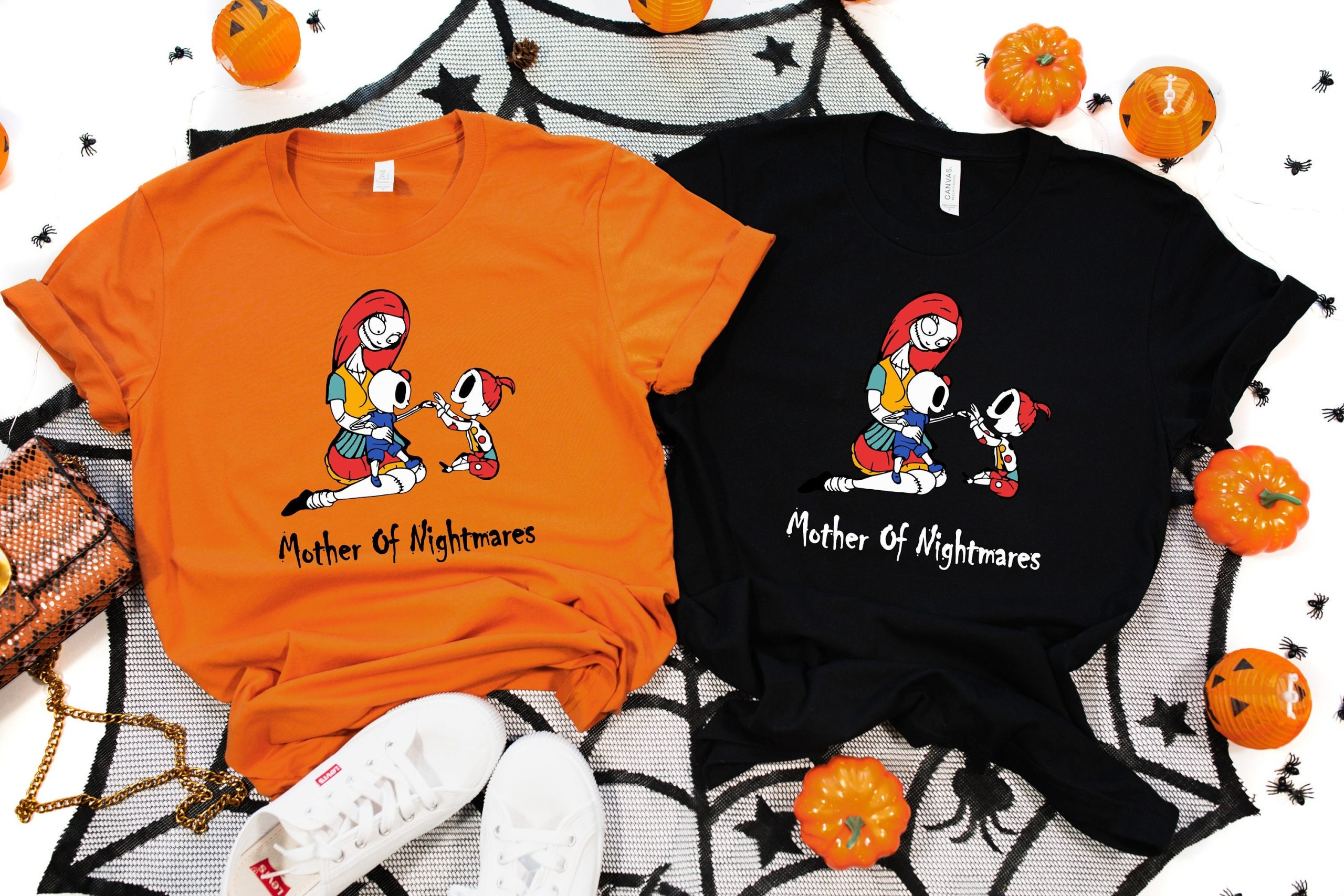 Motof Nightmares Mom Jack And Sally Nightmare Before Christmas Halloween T-Shirt Motof Nightmares Mom Jack And Sally Nightmare Before Christmas Halloween T-Shirt