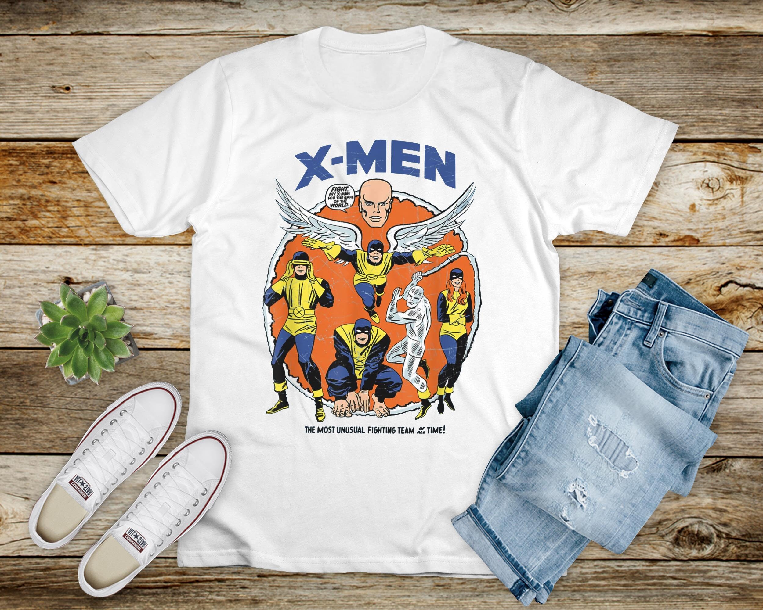 Mutants Classic Retro Comic X Men Marvel Comics Holiday Unisex T-Shirt Mutants Classic Retro Comic X Men Marvel Comics Holiday Unisex T-Shirt