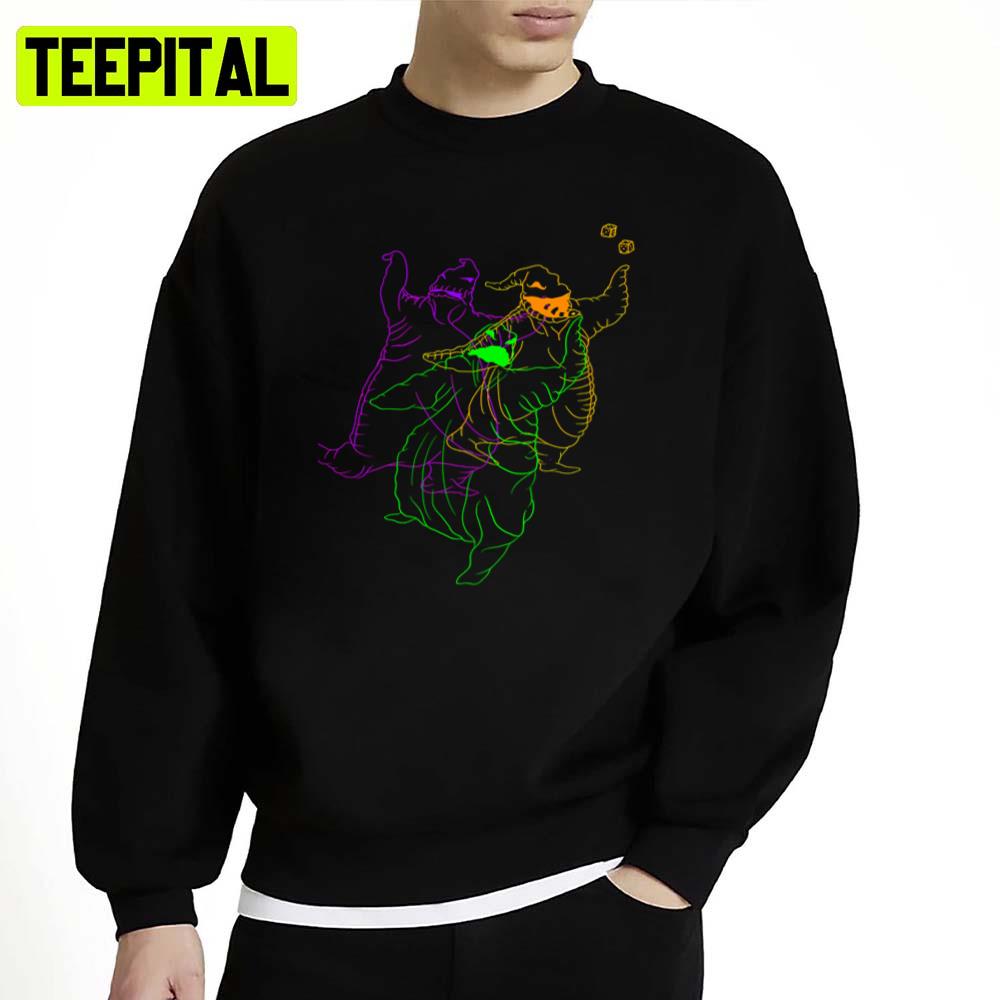 Neon Design Oogie Boogie Halloween Unisex Sweatshirt Neon Design Oogie Boogie Halloween Unisex Sweatshirt