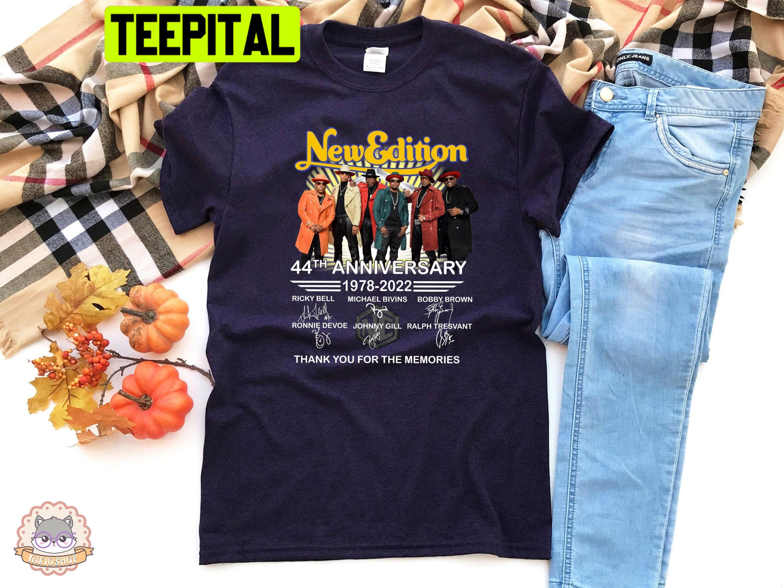 New Edition 44th Anniversary 1978-2022 Thank You For The Memories Signatures Unisex T-Shirt New Edition 44th Anniversary 1978-2022 Thank You For The Memories Signatures Unisex T-Shirt