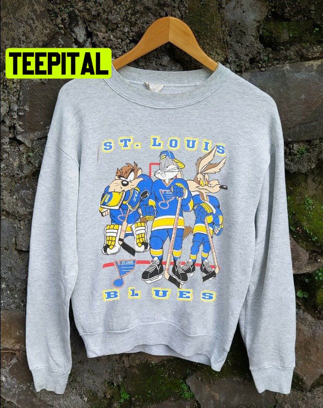 Nhl St Louis Blues Looney Tunes Ice Hockey Trending Unisex Sweatshirt Nhl St Louis Blues Looney Tunes Ice Hockey Trending Unisex Sweatshirt