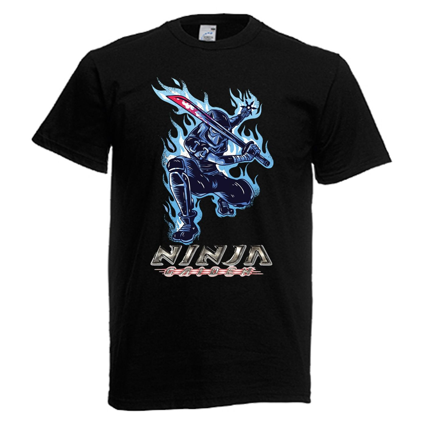 Ninja Gaiden Retro Video Games Mens Black T-Shirt Ninja Gaiden Retro Video Games Mens Black T-Shirt