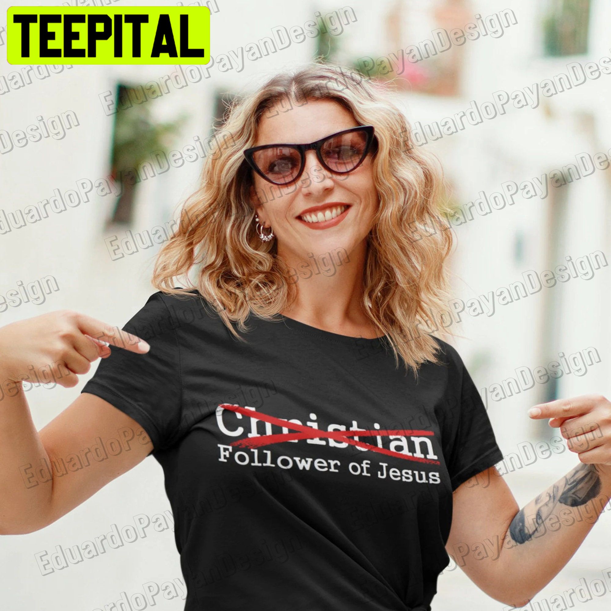 Not A 'christian' But A Follower Of Jesus Unisex Shirt Not A 'christian' But A Follower Of Jesus Unisex Shirt