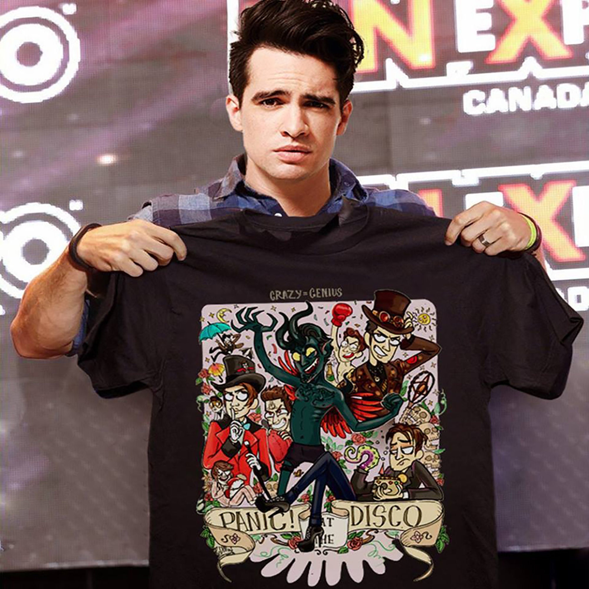 Official Crazy Genius Panic At The Disco Unisex T-Shirt Official Crazy Genius Panic At The Disco Unisex T-Shirt