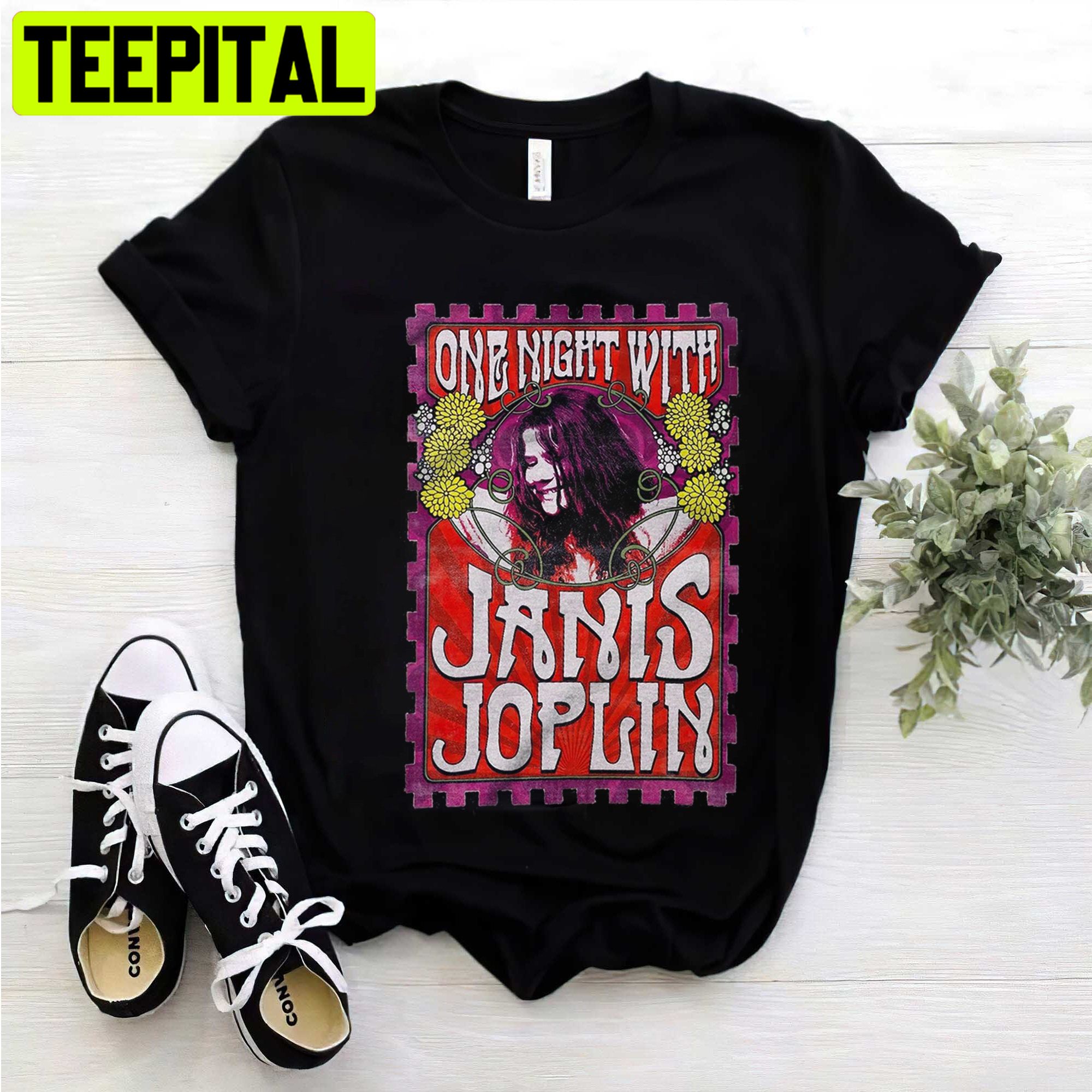 One Night With Janis Joplin Retro Unisex Shirt One Night With Janis Joplin Retro Unisex Shirt