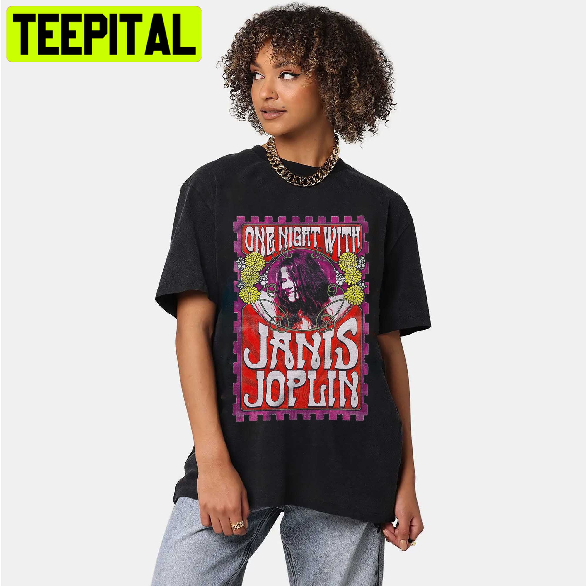 One Night With Janis Joplin Retro Unisex Shirt One Night With Janis Joplin Retro Unisex Shirt