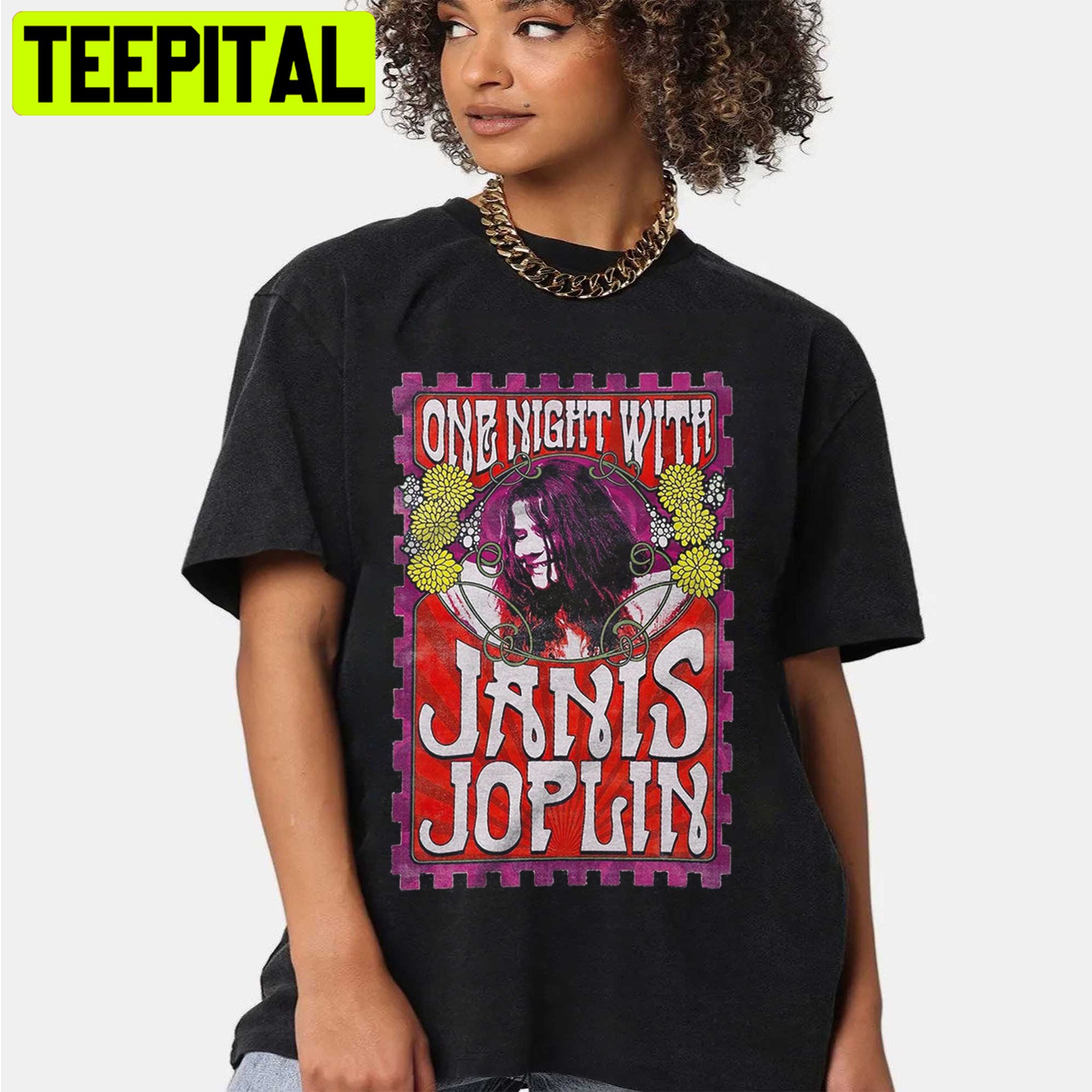 One Night With Janis Joplin Retro Unisex Shirt One Night With Janis Joplin Retro Unisex Shirt