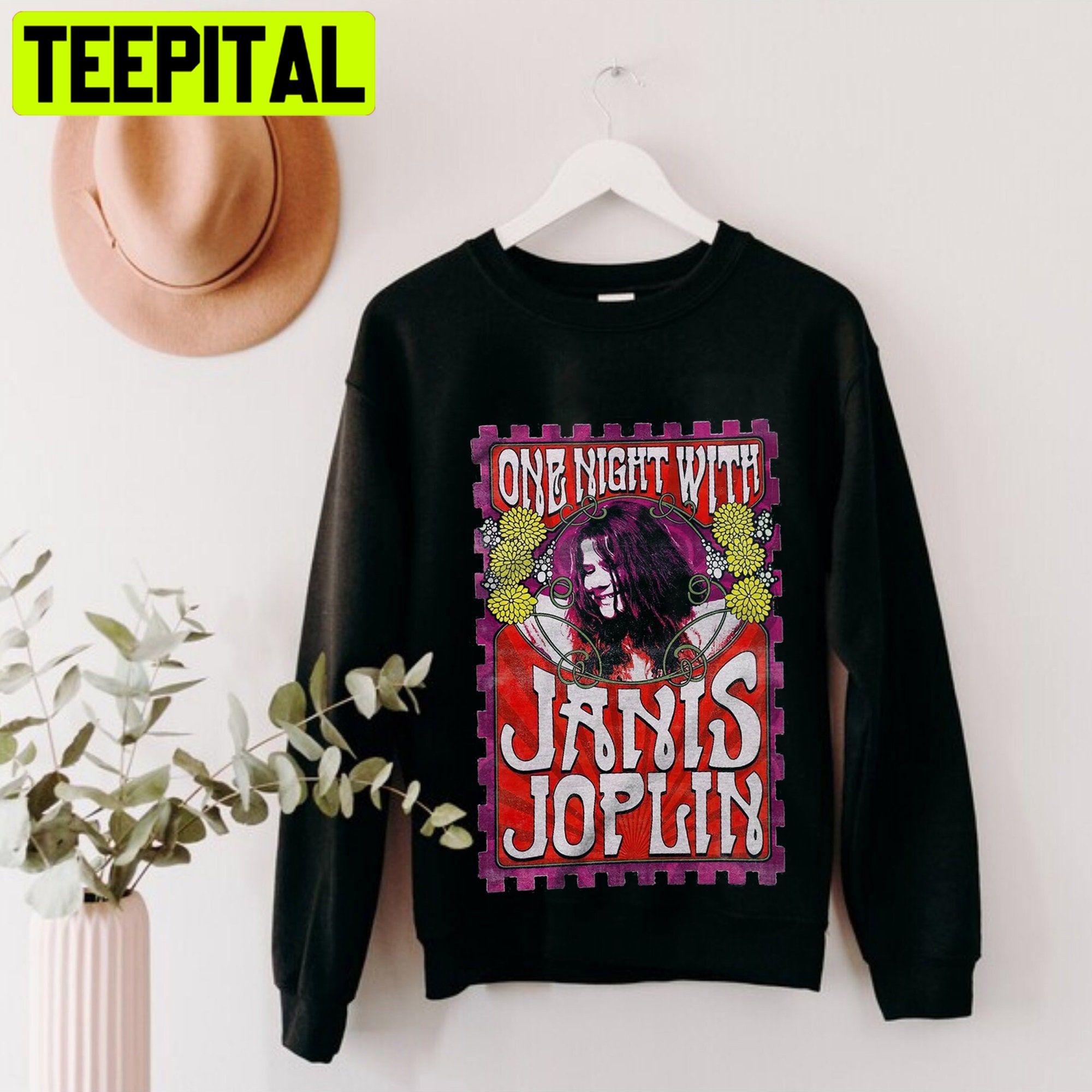 One Night With Janis Joplin Retro Unisex Shirt One Night With Janis Joplin Retro Unisex Shirt