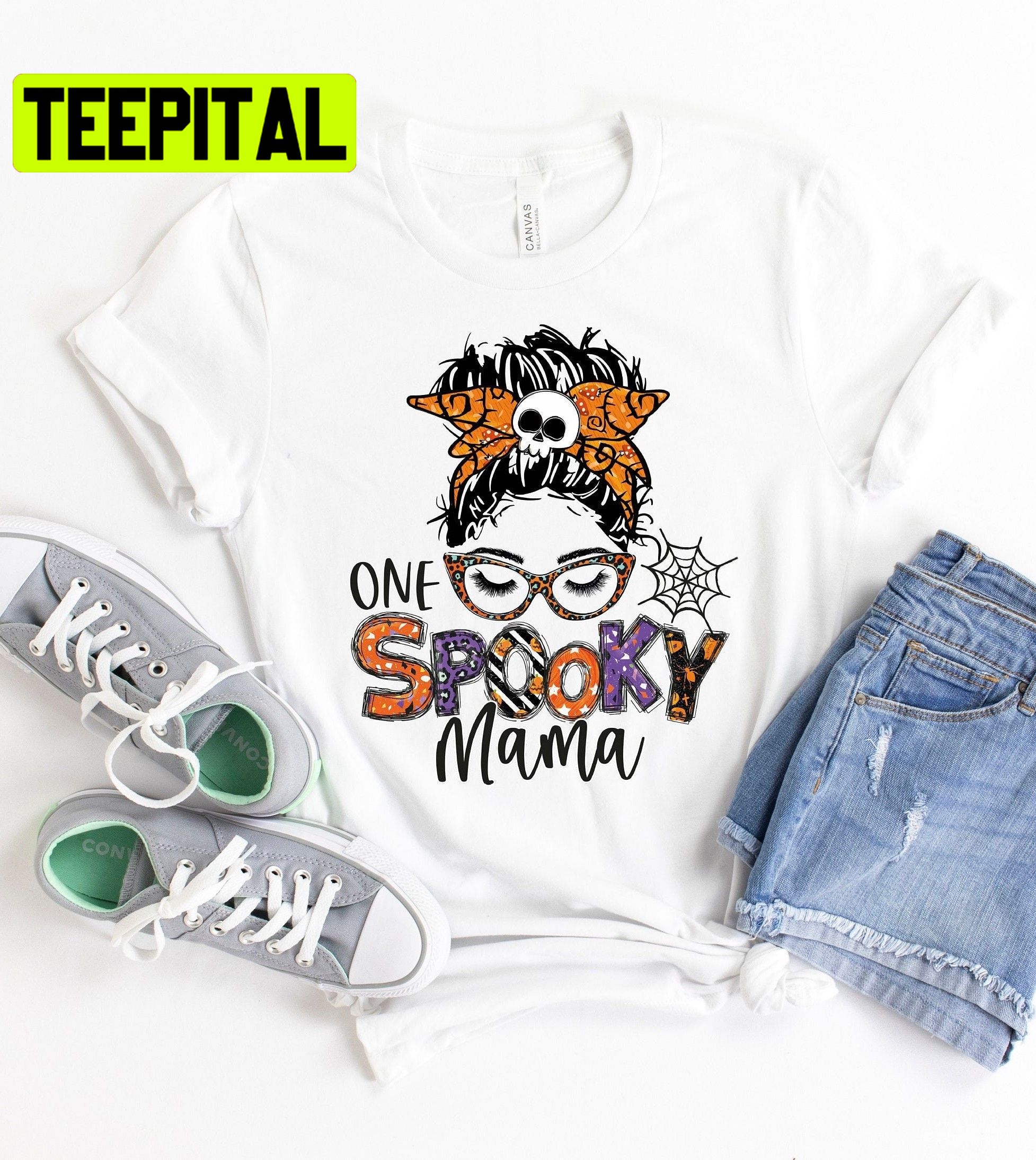 One Spooky Mama Halloween Unisex T-Shirt One Spooky Mama Halloween Unisex T-Shirt