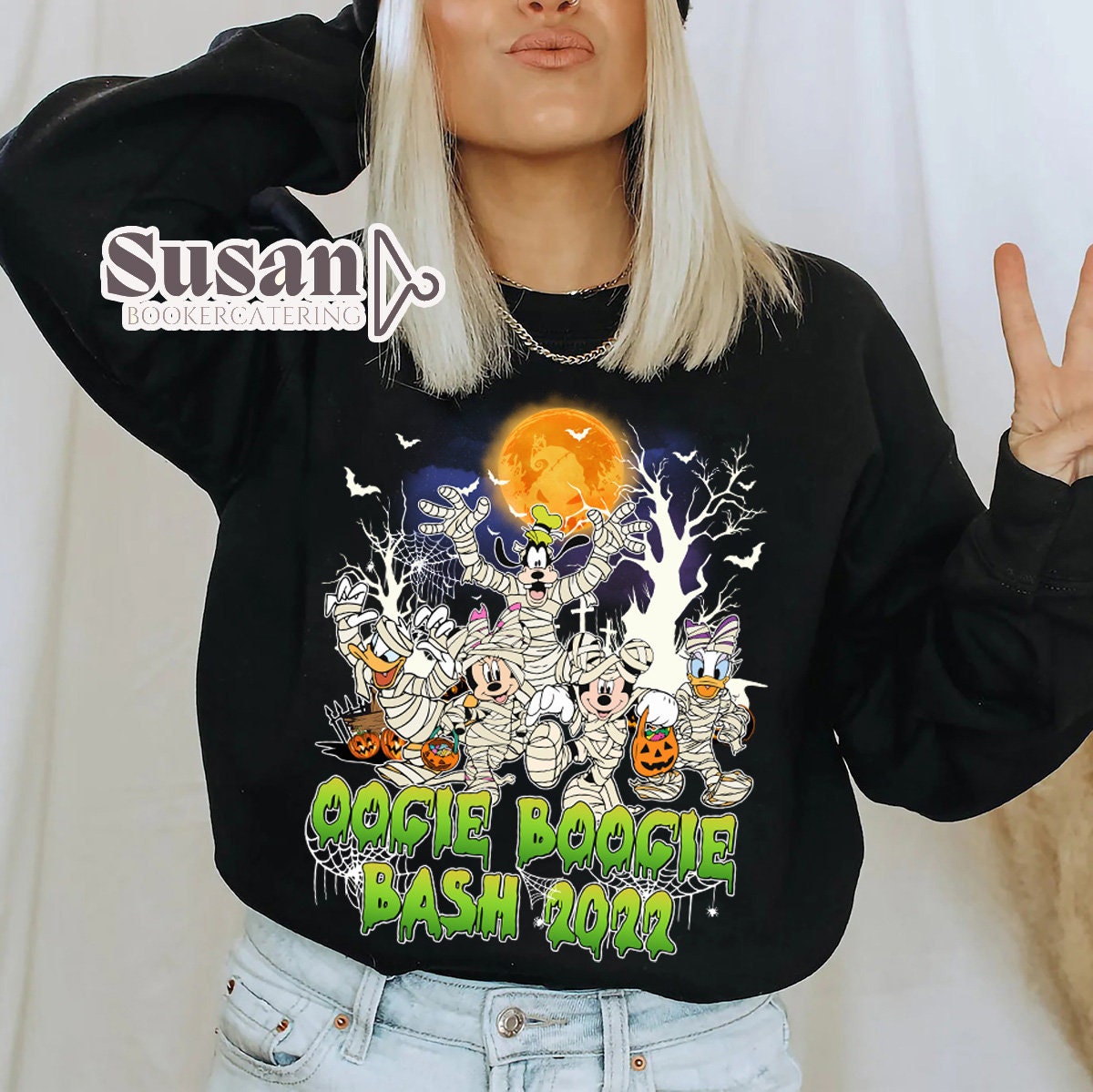 Oogie Boogie Bash 2022 Mickey & Friends Mummy Costume Disney Halloween Unisex Sweatshirt Oogie Boogie Bash 2022 Mickey & Friends Mummy Costume Disney Halloween Unisex Sweatshirt