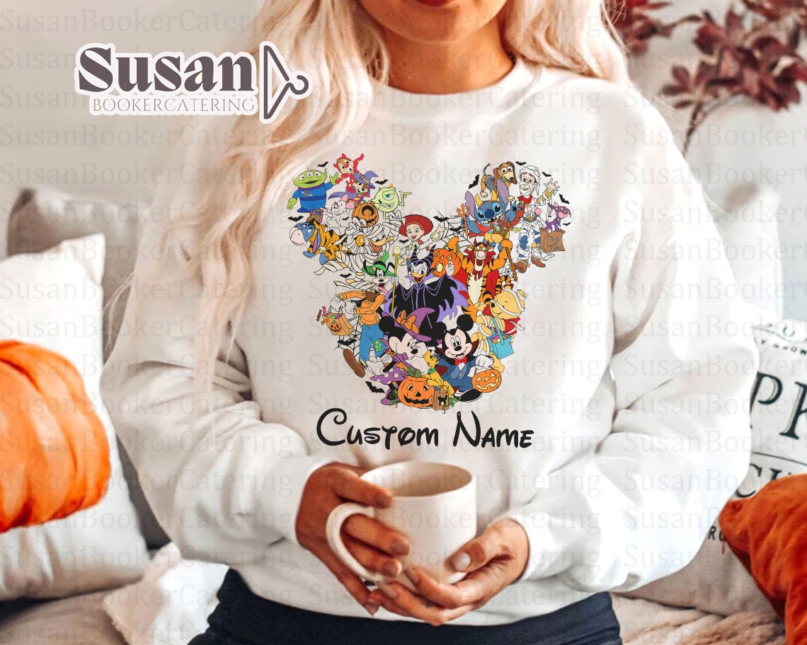 Personalized Mickey World Disney Halloween Unisex Sweatshirt Personalized Mickey World Disney Halloween Unisex Sweatshirt