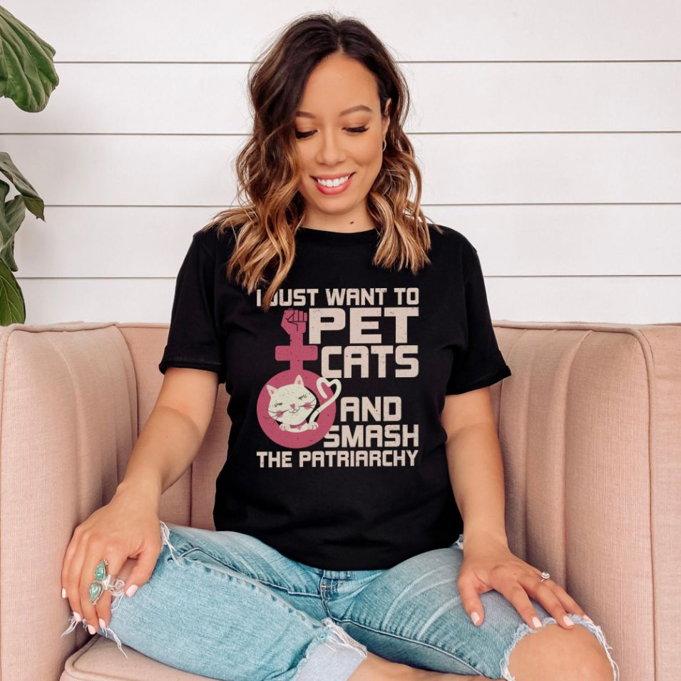 Pet Cats and Smash The Patriarchy Shirt Pet Cats and Smash The Patriarchy Shirt
