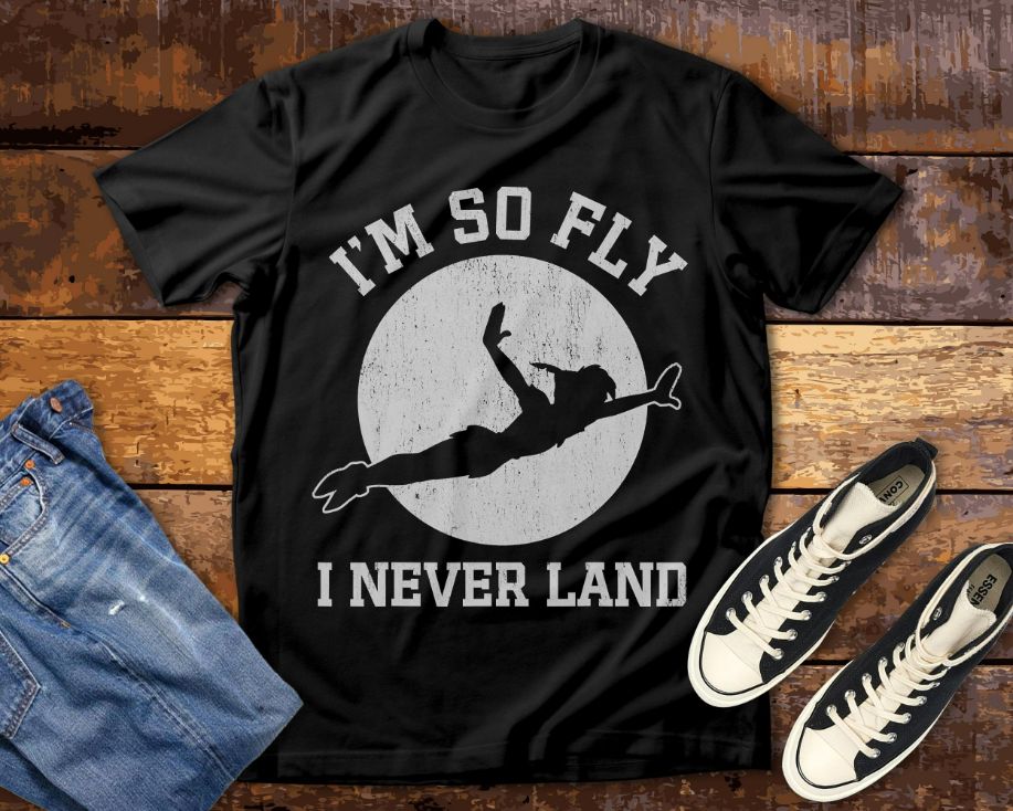 Peter Pan So Fly Moon Silhouette Graphic T-Shirt Peter Pan So Fly Moon Silhouette Graphic T-Shirt