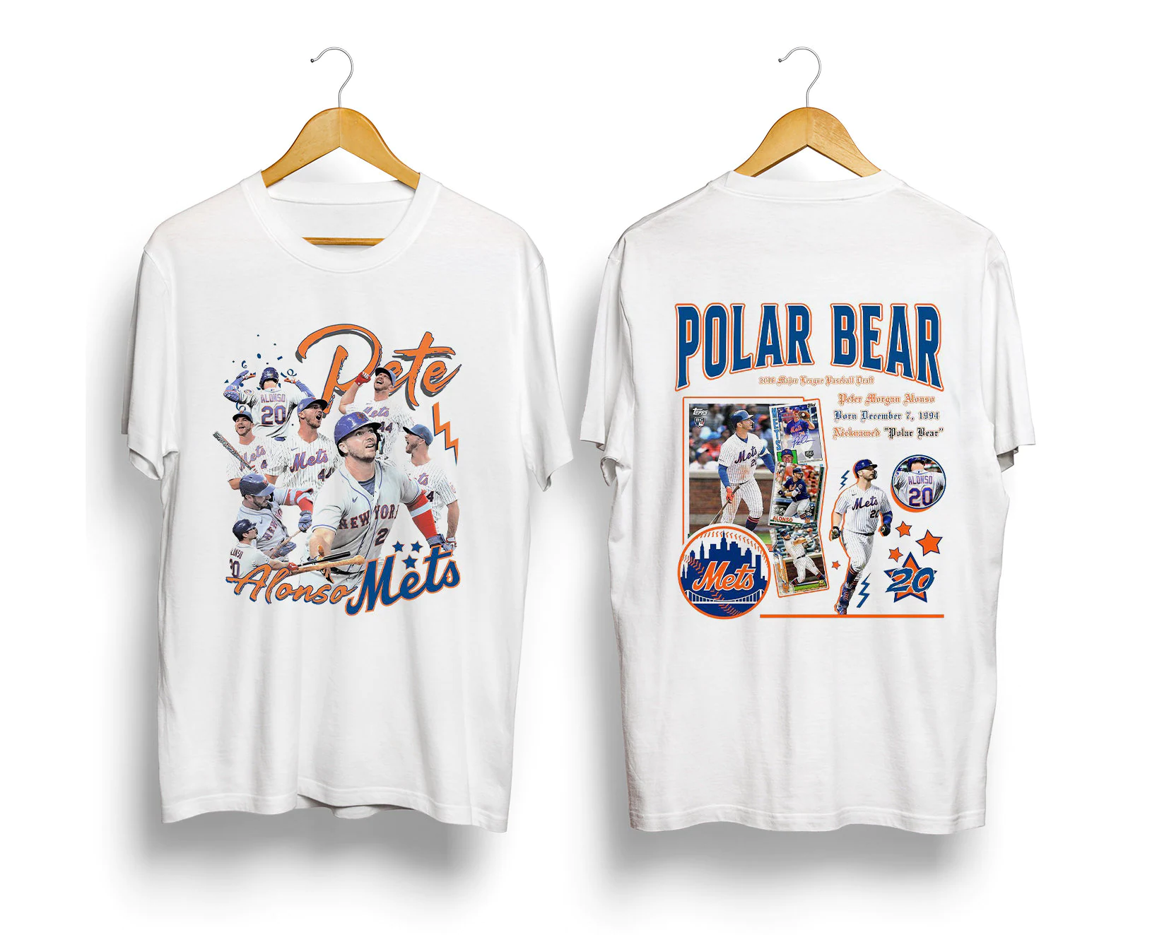 Polar Bear Vintage Pete Alonso 90s Mets Baseball Double Sided Shirt Polar Bear Vintage Pete Alonso 90s Mets Baseball Double Sided Shirt