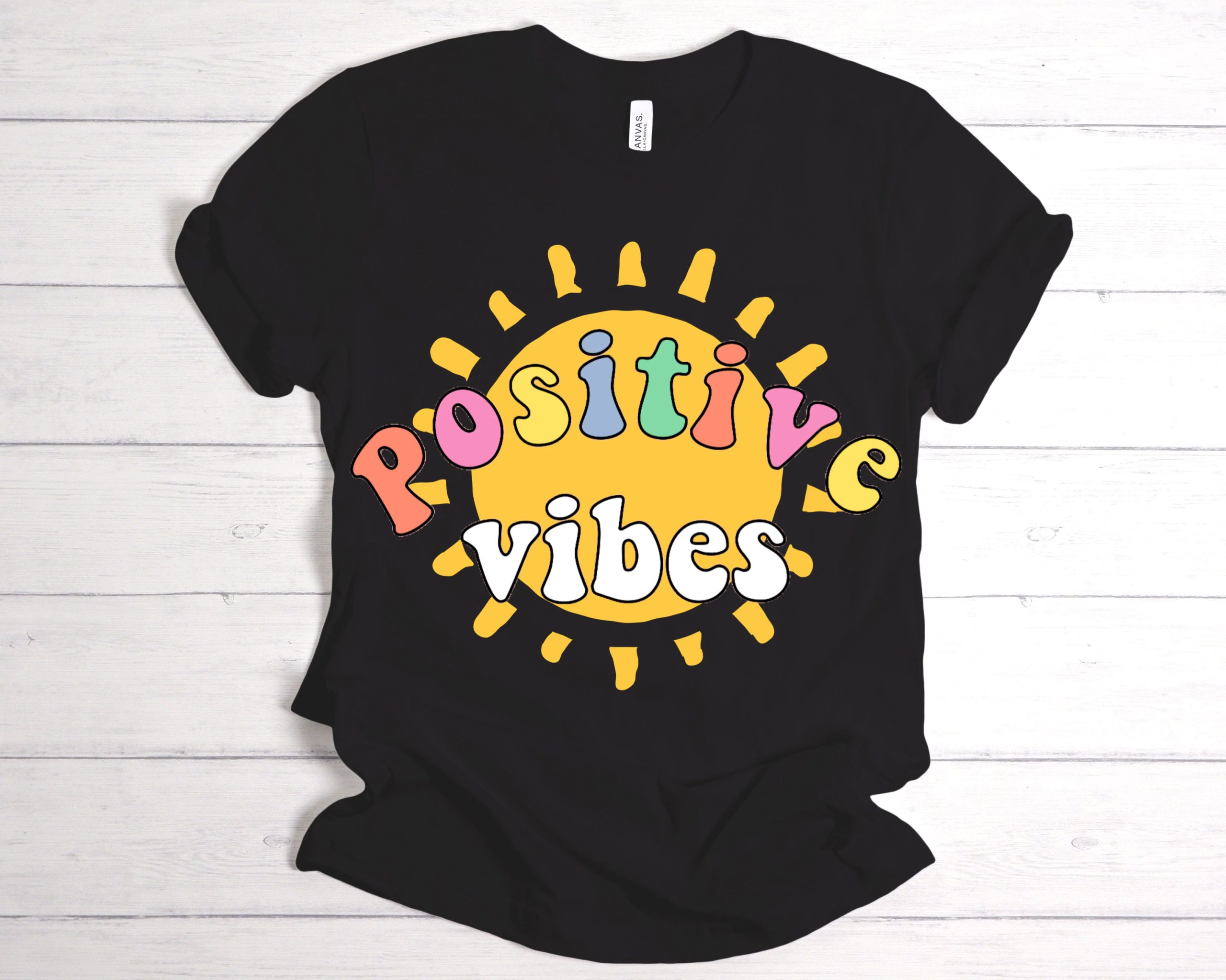 Positive Vibes Illustration Unisex T-Shirt Positive Vibes Illustration Unisex T-Shirt