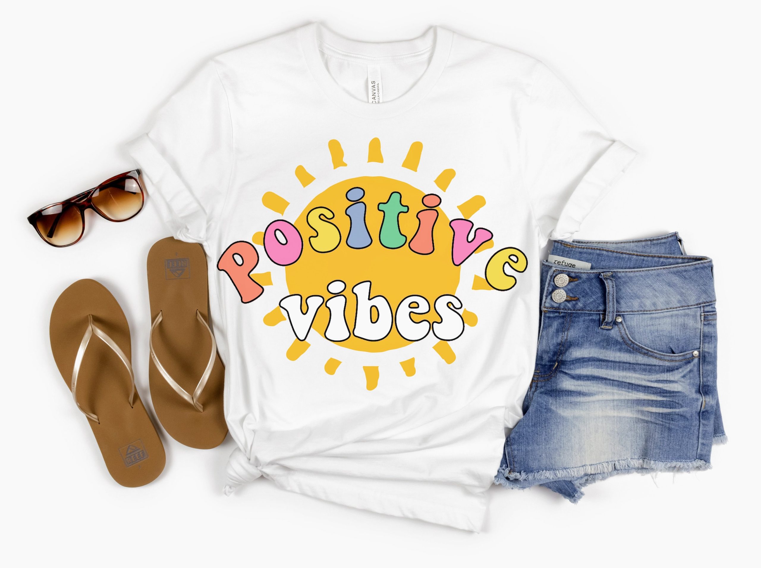 Positive Vibes Illustration Unisex T-Shirt Positive Vibes Illustration Unisex T-Shirt