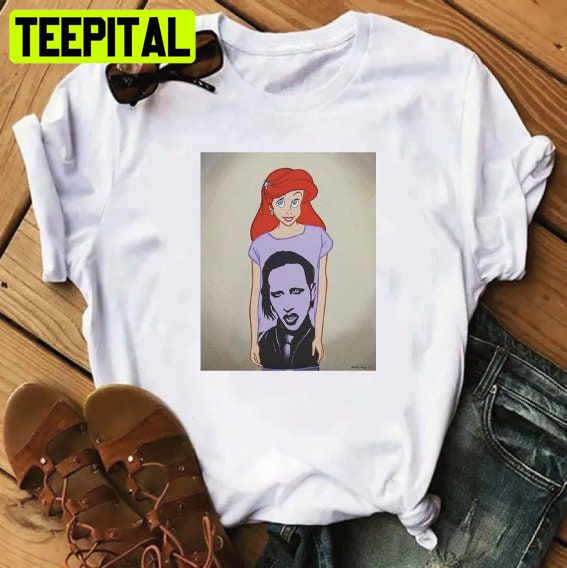 Princess Ariel Marilyn Manson Casual Trending Unisex Shirt Princess Ariel Marilyn Manson Casual Trending Unisex Shirt