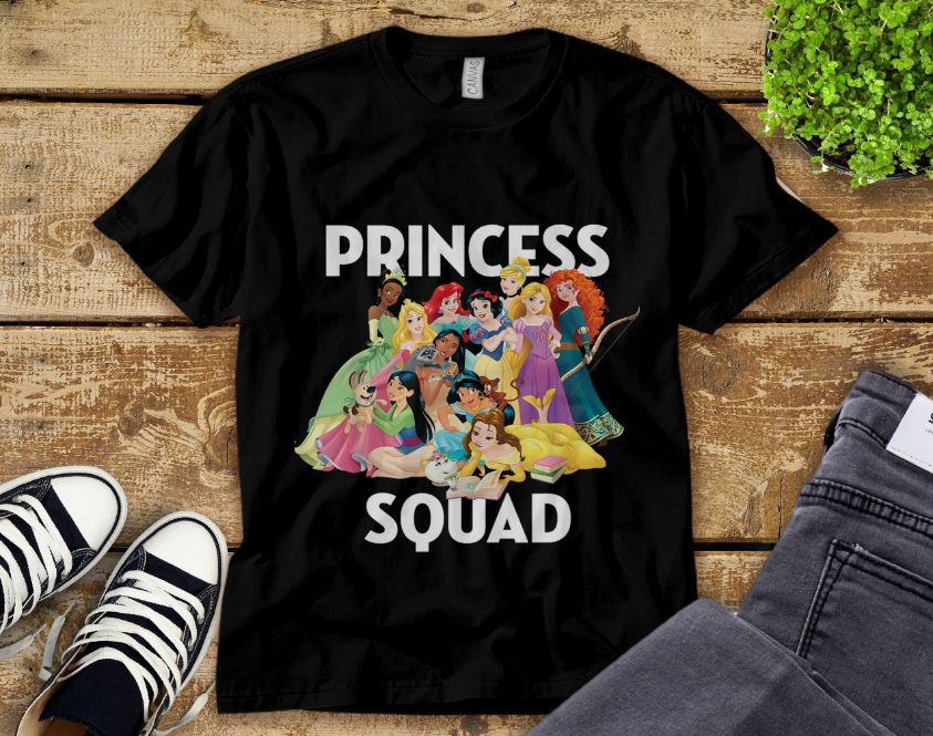 Princess Squad Disney Princess Funny Unisex Tee Adult T-Shirt Princess Squad Disney Princess Funny Unisex Tee Adult T-Shirt