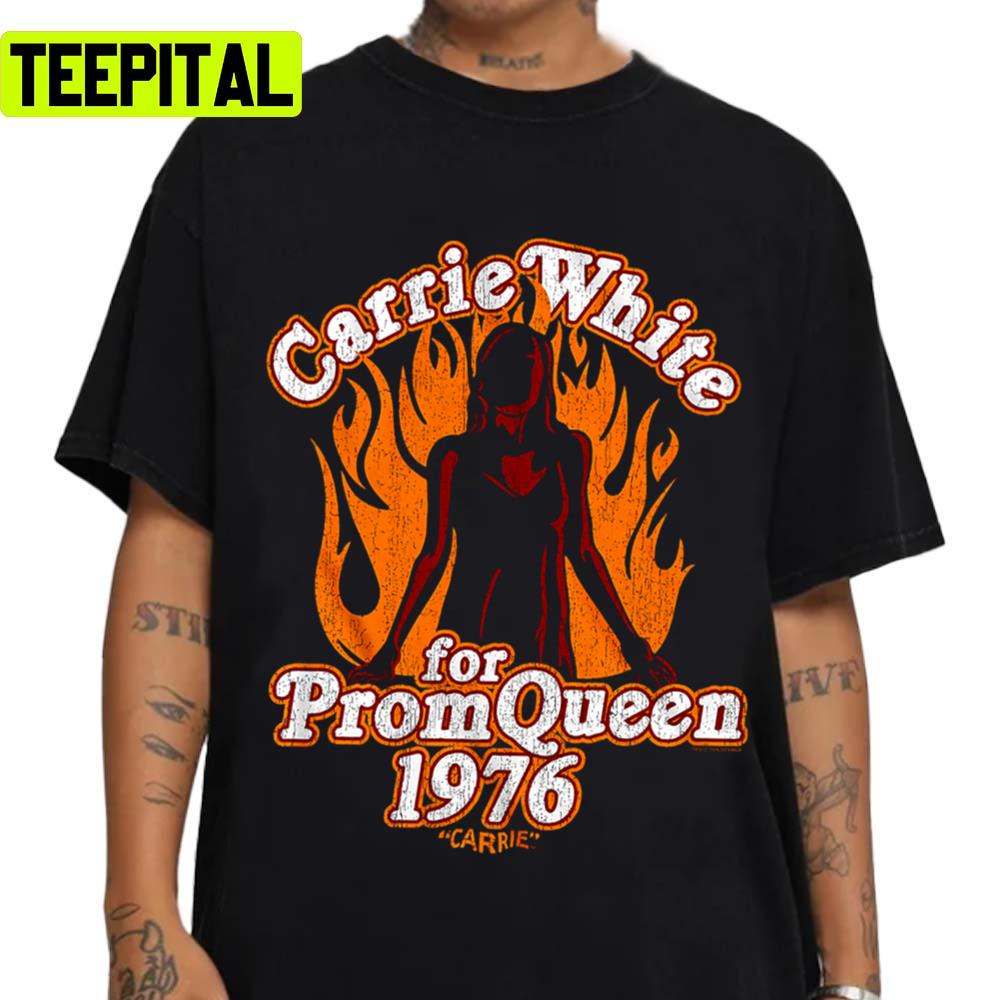 Prom Queen 1976 Carrie Halloween Design Unisex T-Shirt Prom Queen 1976 Carrie Halloween Design Unisex T-Shirt