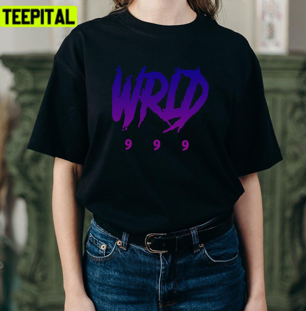 Purple Text Art 999 Juice Wrld Rap Hip Hop Unisex T-Shirt Purple Text Art 999 Juice Wrld Rap Hip Hop Unisex T-Shirt
