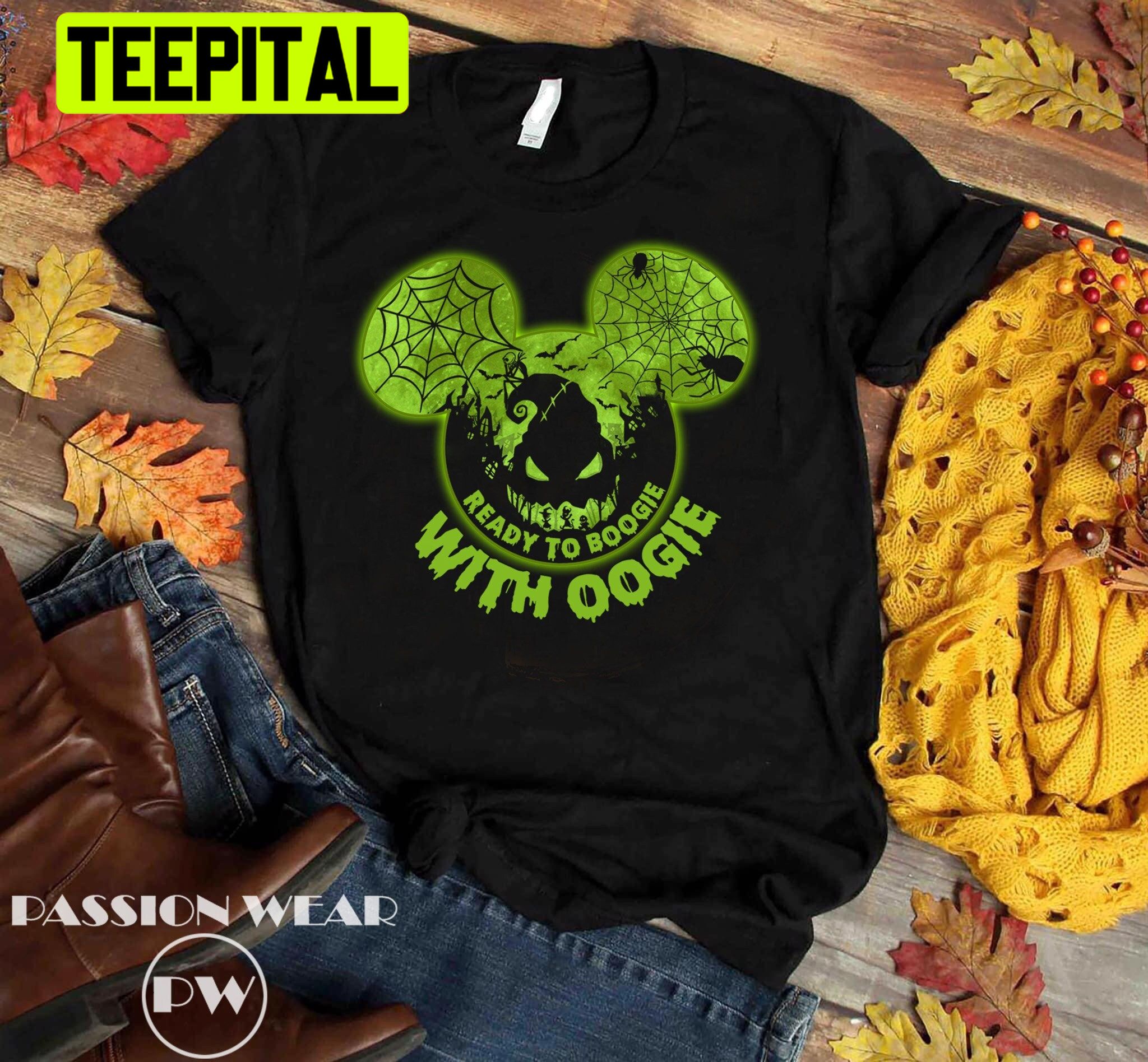 Ready To Boogie With Oogie Halloween The Nightmare Before Christmas Unisex T-Shirt Ready To Boogie With Oogie Halloween The Nightmare Before Christmas Unisex T-Shirt