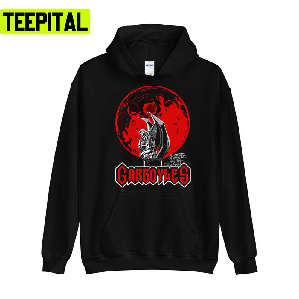 Red Design Gargoyles 90s Cartoon Unisex T-Shirt Red Design Gargoyles 90s Cartoon Unisex T-Shirt