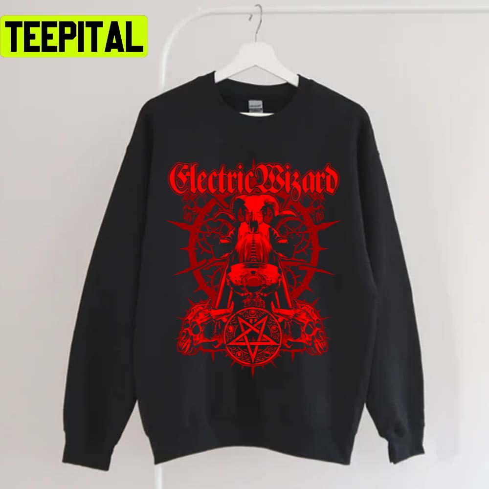 Red Let Us Prey Electric Wizard Unisex T-Shirt Red Let Us Prey Electric Wizard Unisex T-Shirt