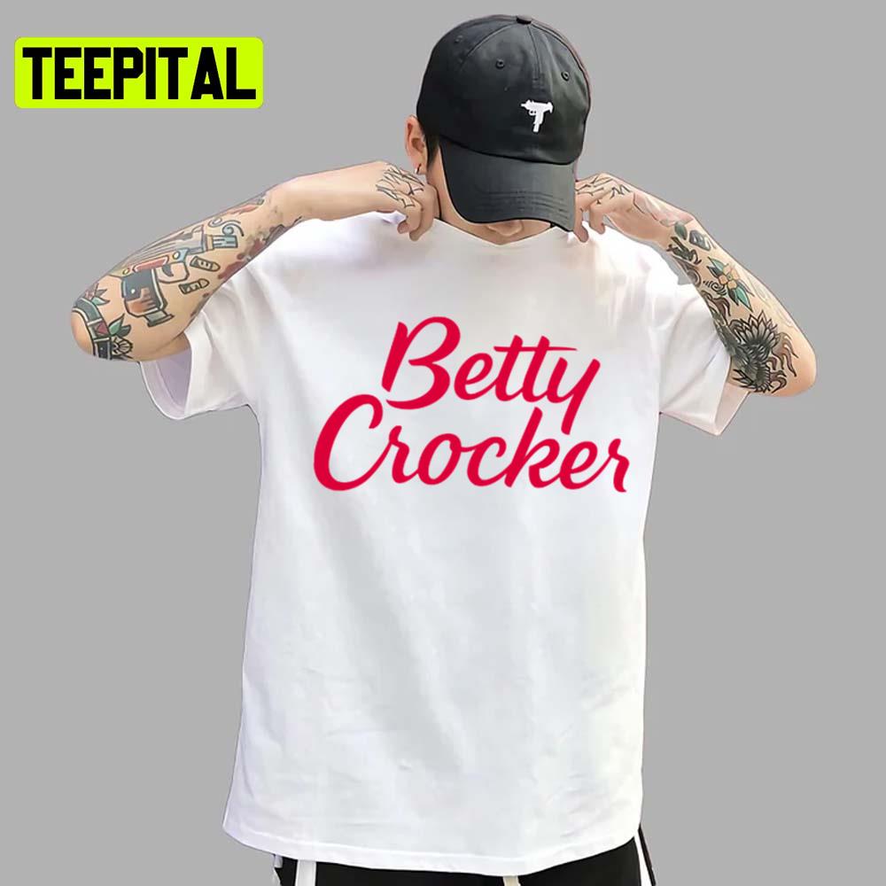 Red Text Art Name Bc Bettycrocker Unisex T-Shirt Red Text Art Name Bc Bettycrocker Unisex T-Shirt