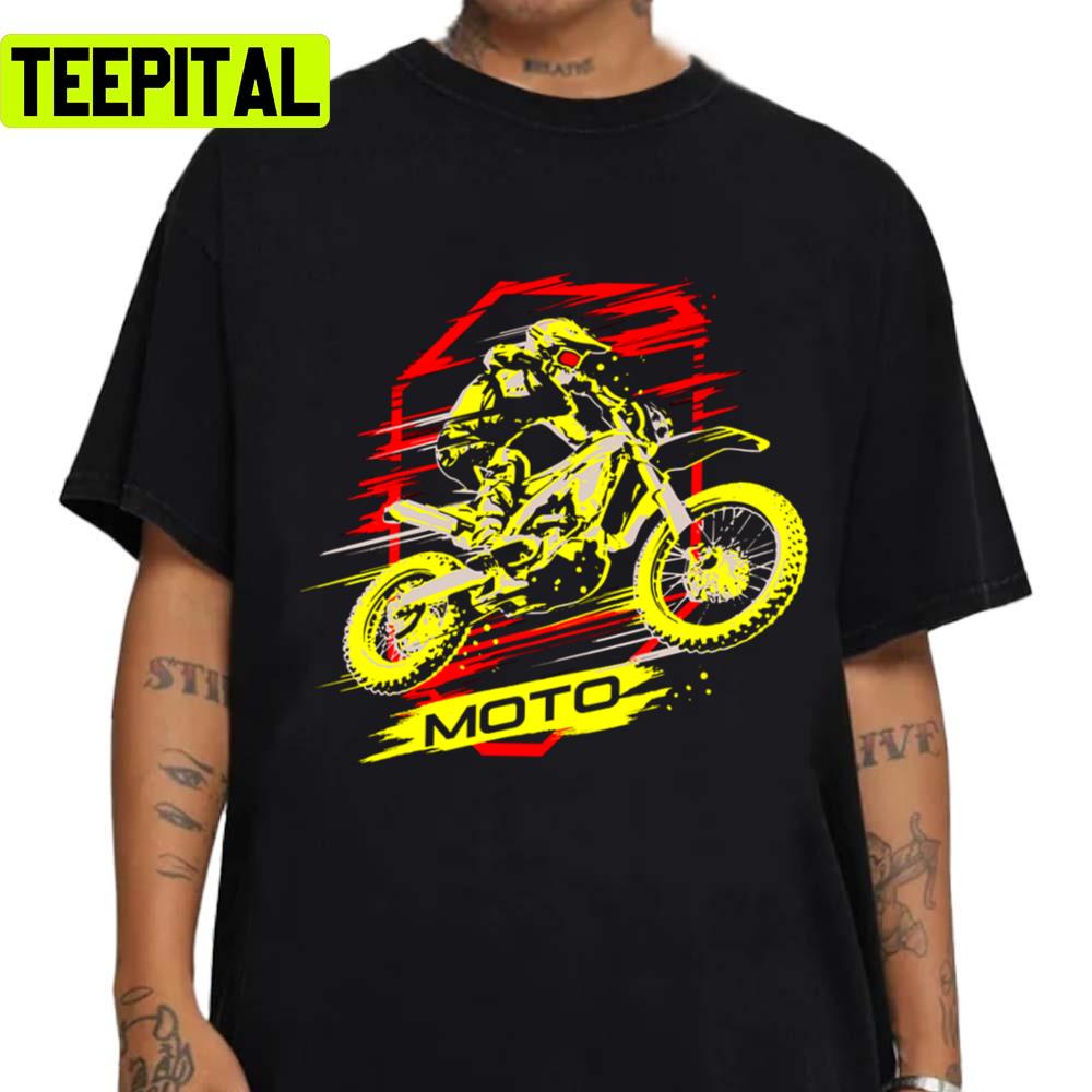 Redyellow Sticker. Red Yellow Sticker. Motocross And Supercross Champion Unisex T-Shirt Redyellow Sticker. Red Yellow Sticker. Motocross And Supercross Champion Unisex T-Shirt
