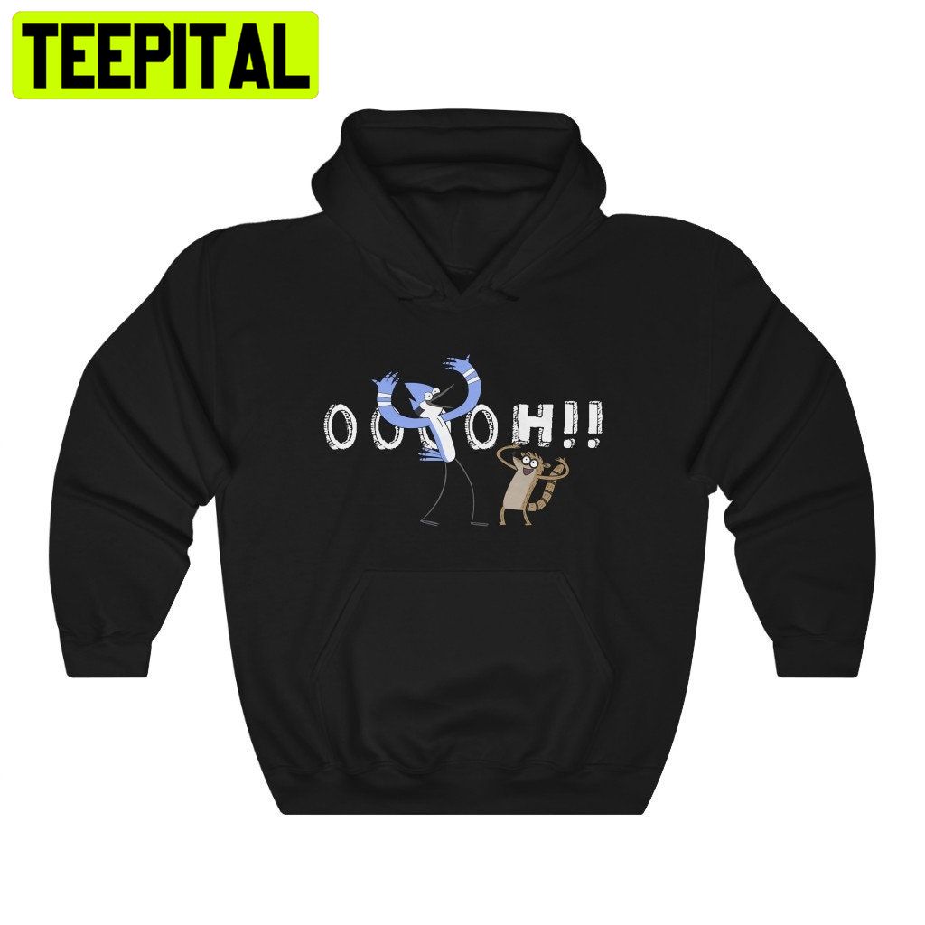 Regular Show Cartoon Network Mordecai And Rigby Ooooh!! Trending Unisex Shirt Regular Show Cartoon Network Mordecai And Rigby Ooooh!! Trending Unisex Shirt