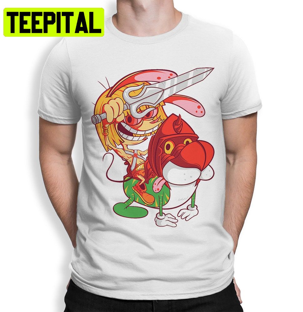 Ren And Stimpy And Masters Of The Universe Trending Unisex Shirt Ren And Stimpy And Masters Of The Universe Trending Unisex Shirt
