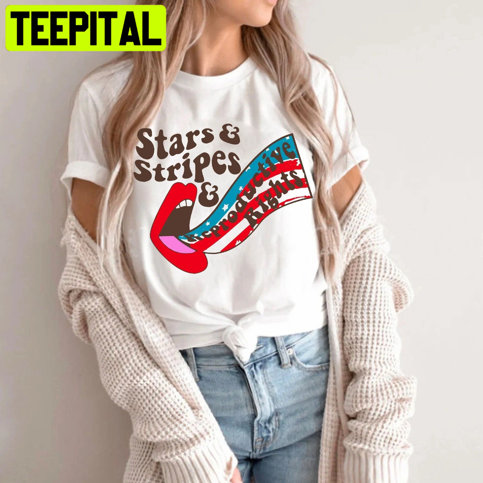 Reproductive Rights Stars And Stripes Unisex Shirt Reproductive Rights Stars And Stripes Unisex Shirt
