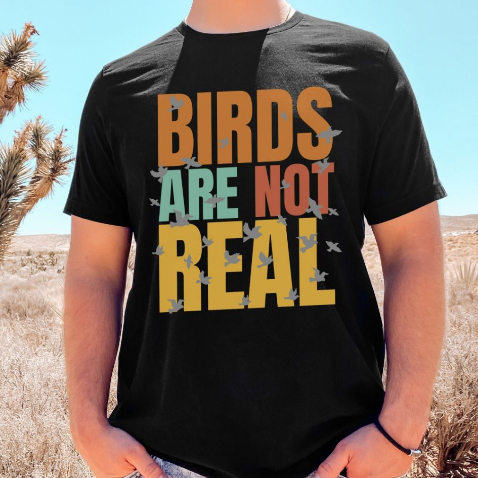 Retro Birds Are Not Real Shirt Retro Birds Are Not Real Shirt