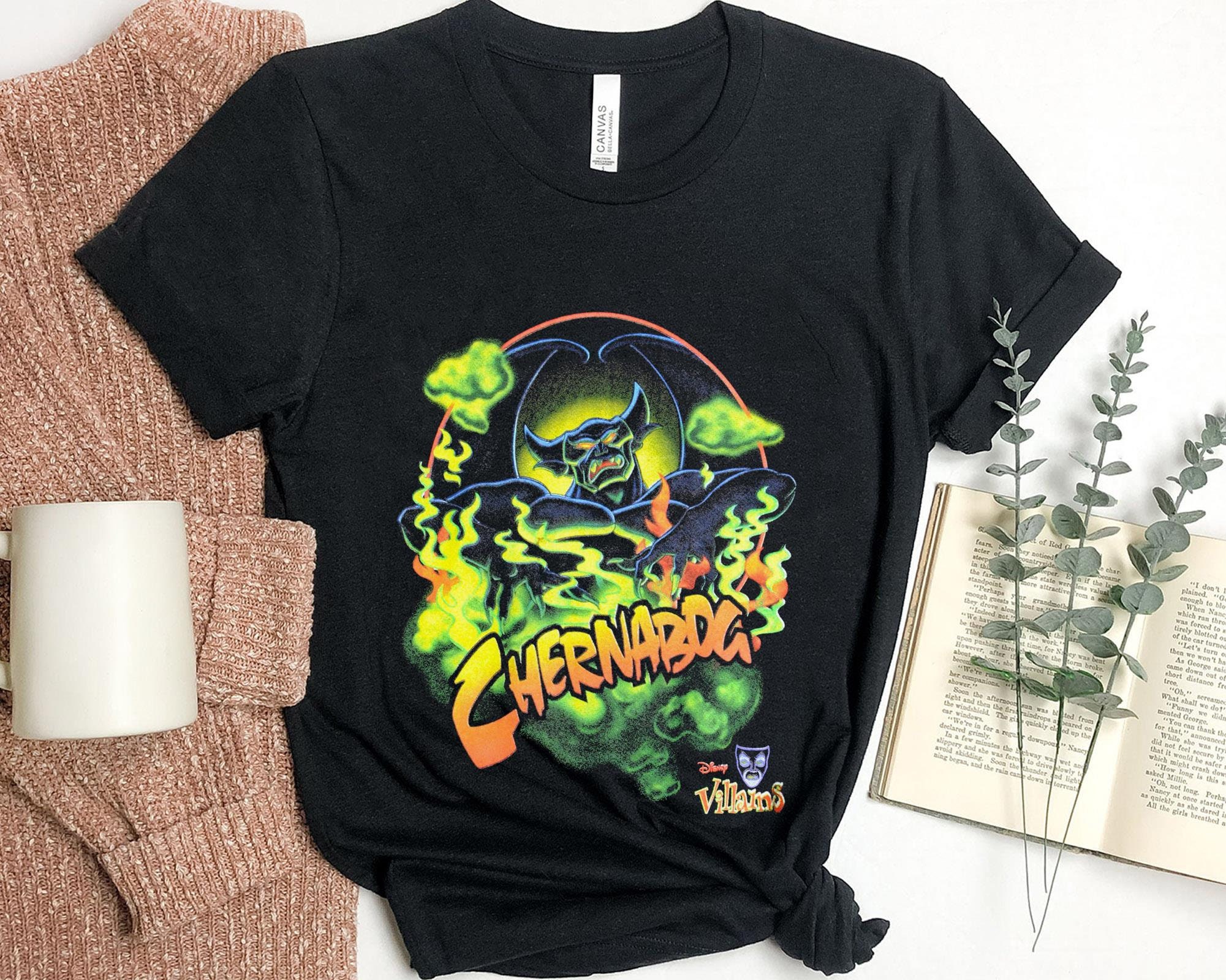 Retro Chernabog Mickey's House Of Villains Villains Fall Magic Kingdom Disney Halloween Unisex T-Shirt Retro Chernabog Mickey's House Of Villains Villains Fall Magic Kingdom Disney Halloween Unisex T-Shirt