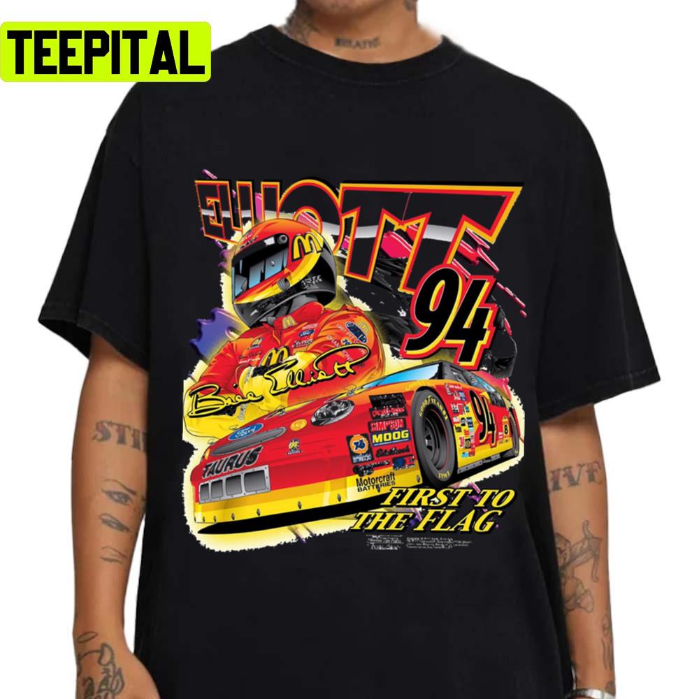 Retro Nascar Car Racing Bill Elliott Unisex T-Shirt Retro Nascar Car Racing Bill Elliott Unisex T-Shirt