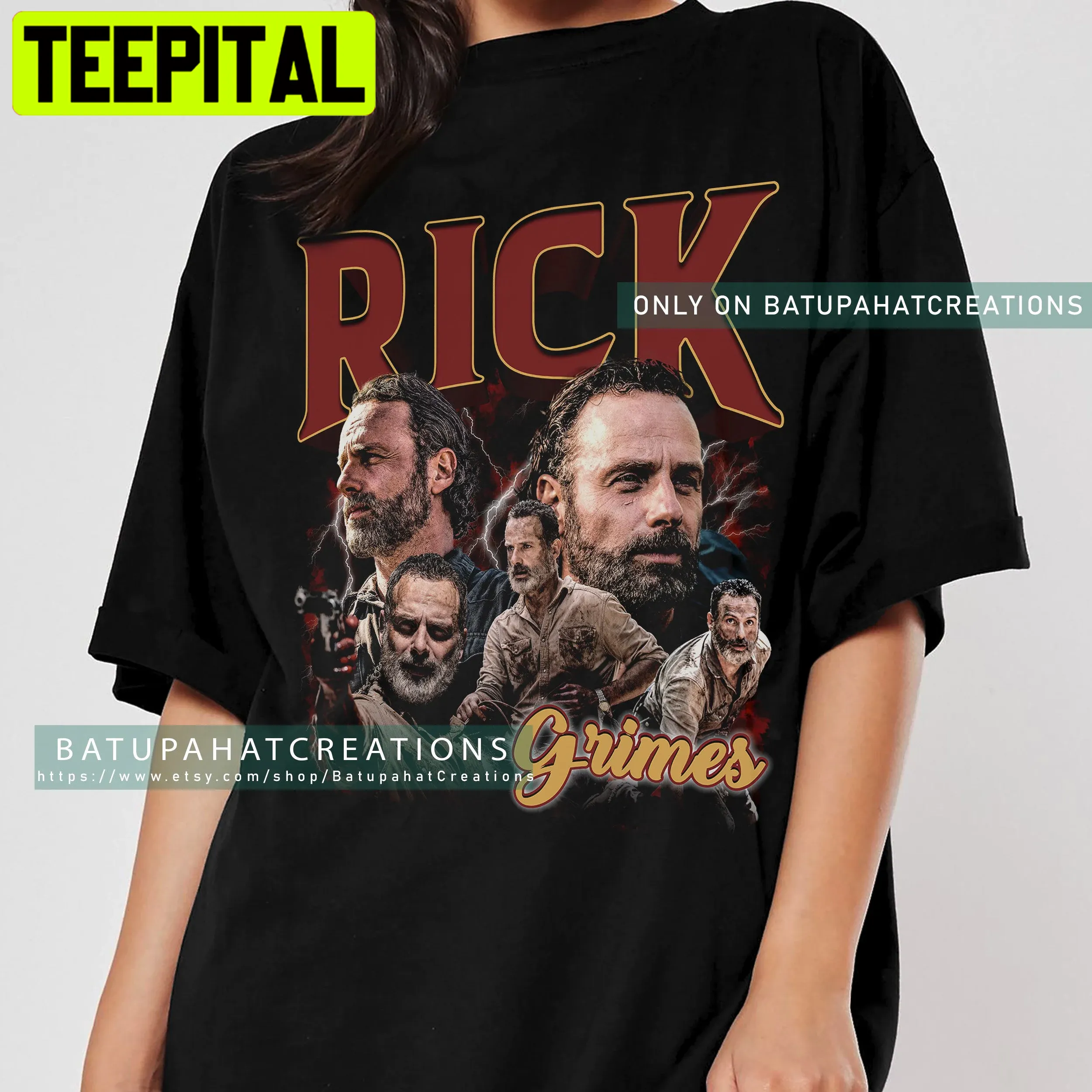 Rick Grimes Shirt Walking Dead Tv Series Vintage 90's Unisex Shirt Rick Grimes Shirt Walking Dead Tv Series Vintage 90's Unisex Shirt