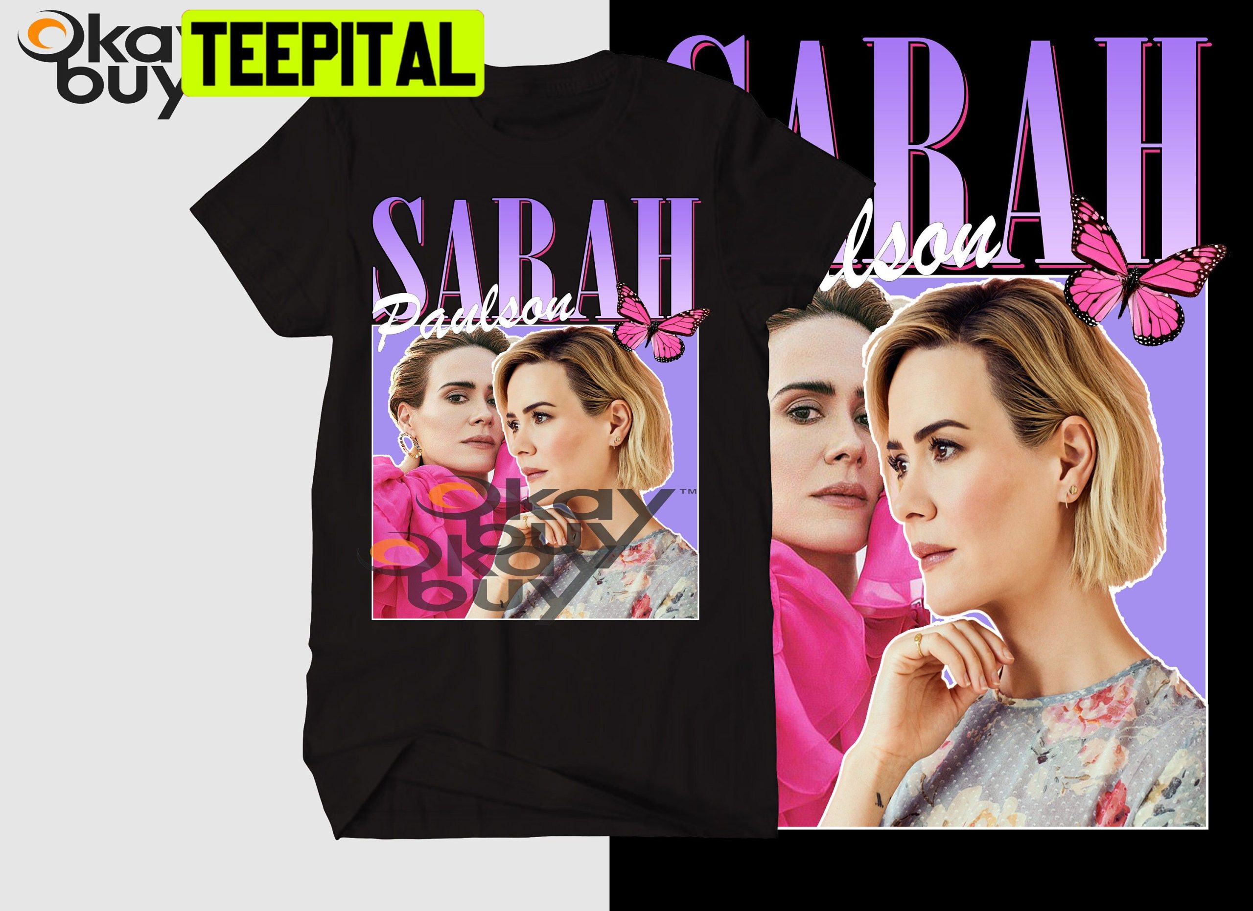 Sarah Paulson Vintage Art Trending Unisex T-Shirt Sarah Paulson Vintage Art Trending Unisex T-Shirt