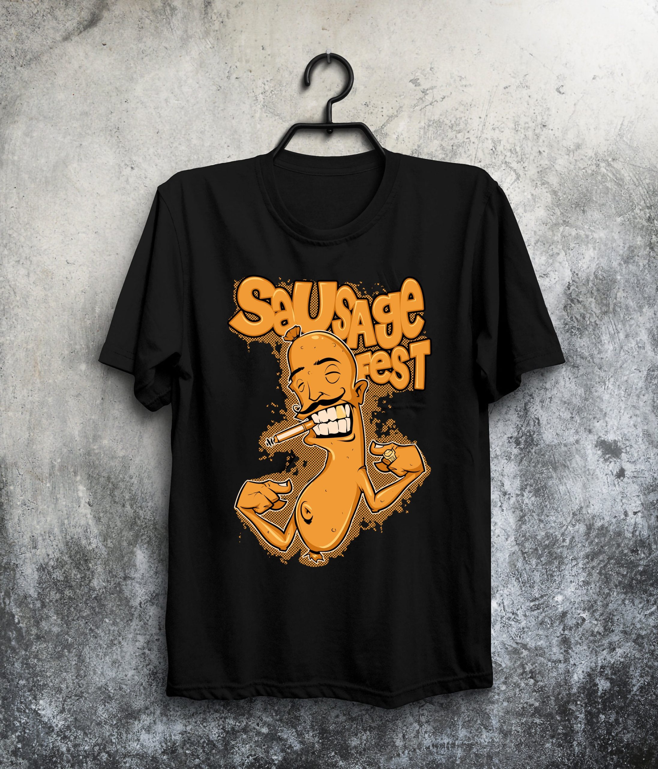 Sausage Fest White Funny Art Unisex T-Shirt Sausage Fest White Funny Art Unisex T-Shirt