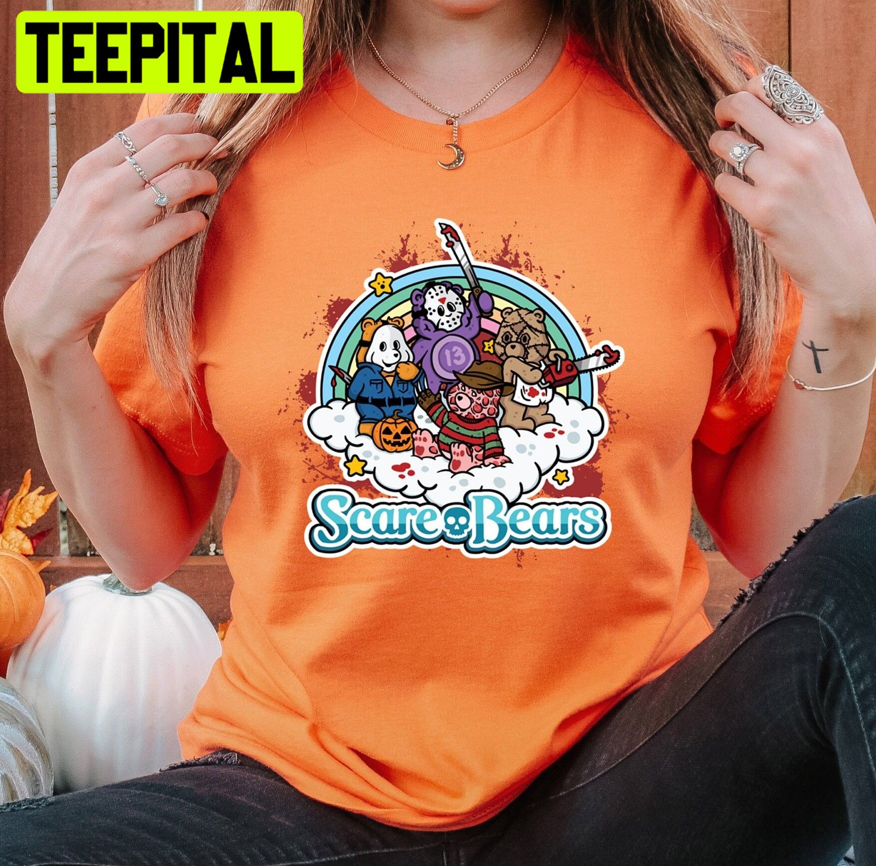 Scare Bears Cute Halloween Trending Unisex T-Shirt Scare Bears Cute Halloween Trending Unisex T-Shirt