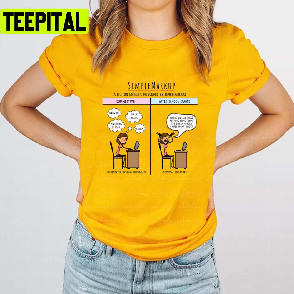 Scheduling Woes Illustration Unisex T-Shirt Scheduling Woes Illustration Unisex T-Shirt