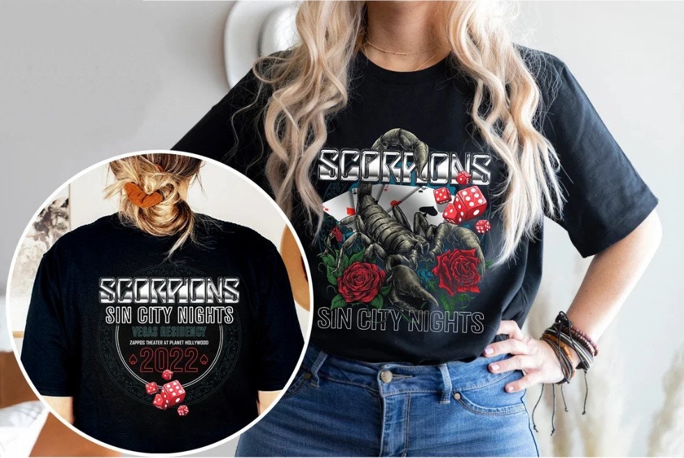 Scorpions Las Vegas Show Dates Is The Sin City Nights Unisex T-Shirt Scorpions Las Vegas Show Dates Is The Sin City Nights Unisex T-Shirt