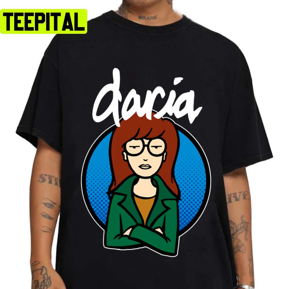 Serious Face Daria 90s Cartoon Unisex T-Shirt Serious Face Daria 90s Cartoon Unisex T-Shirt