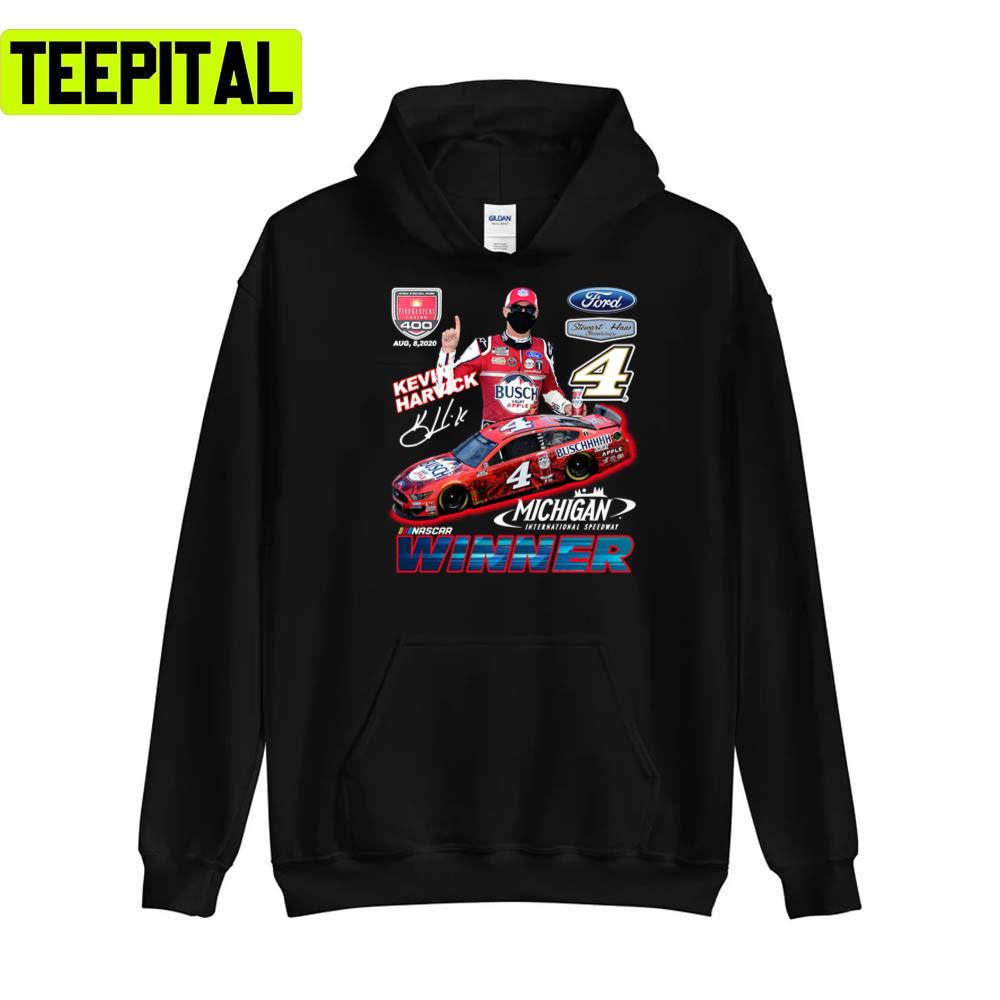 Signature Michigan International Speedway Retro Nascar Car Racing Kevin Harvick Unisex T-Shirt Signature Michigan International Speedway Retro Nascar Car Racing Kevin Harvick Unisex T-Shirt