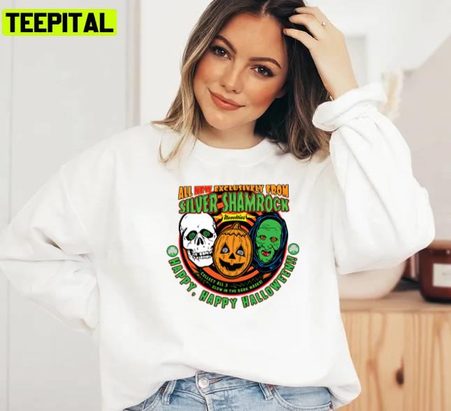 Silver Shamrock Ad Halloween Unisex Sweatshirt Silver Shamrock Ad Halloween Unisex Sweatshirt