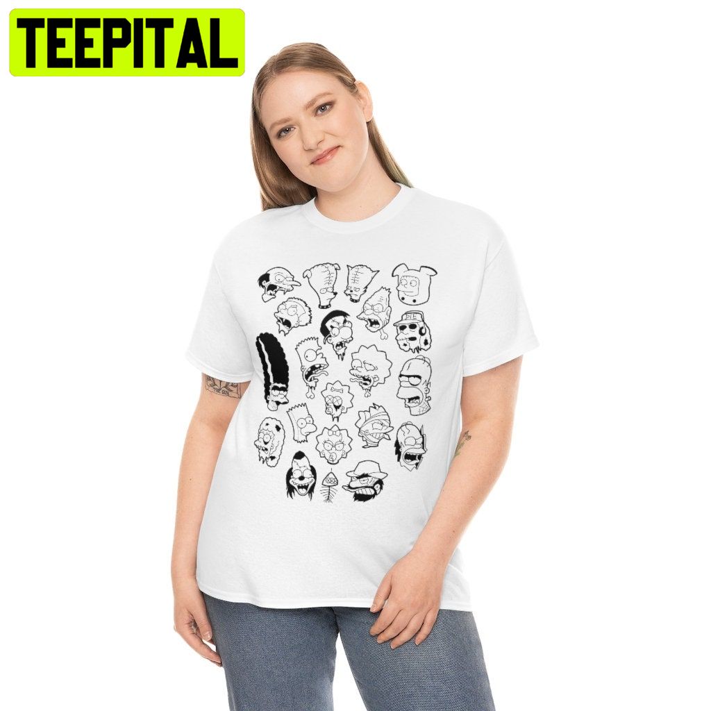 Simpson Heads Funny Art Trending Unisex Shirt Simpson Heads Funny Art Trending Unisex Shirt