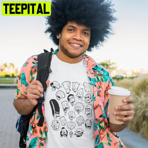 Simpson Heads Funny Art Trending Unisex Shirt