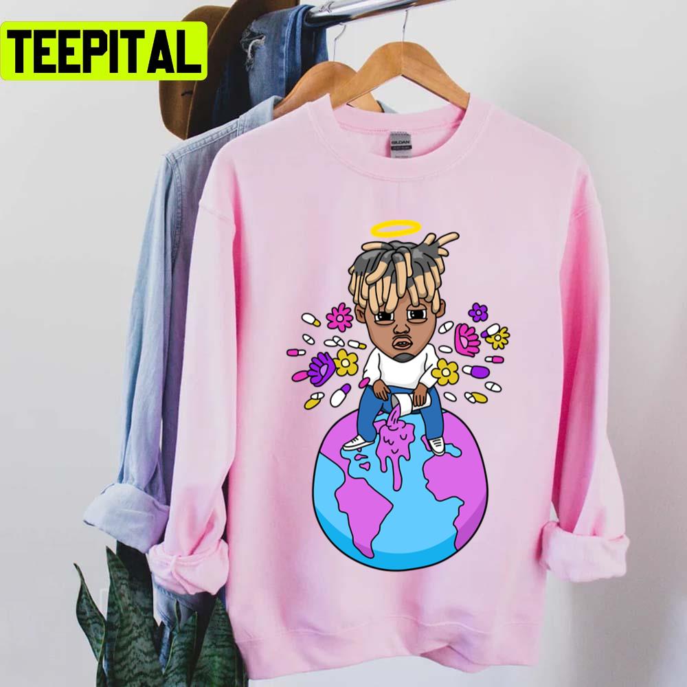 Sitting On The Earth Juice Wrld Rap Hip Hop Unisex T-Shirt Sitting On The Earth Juice Wrld Rap Hip Hop Unisex T-Shirt