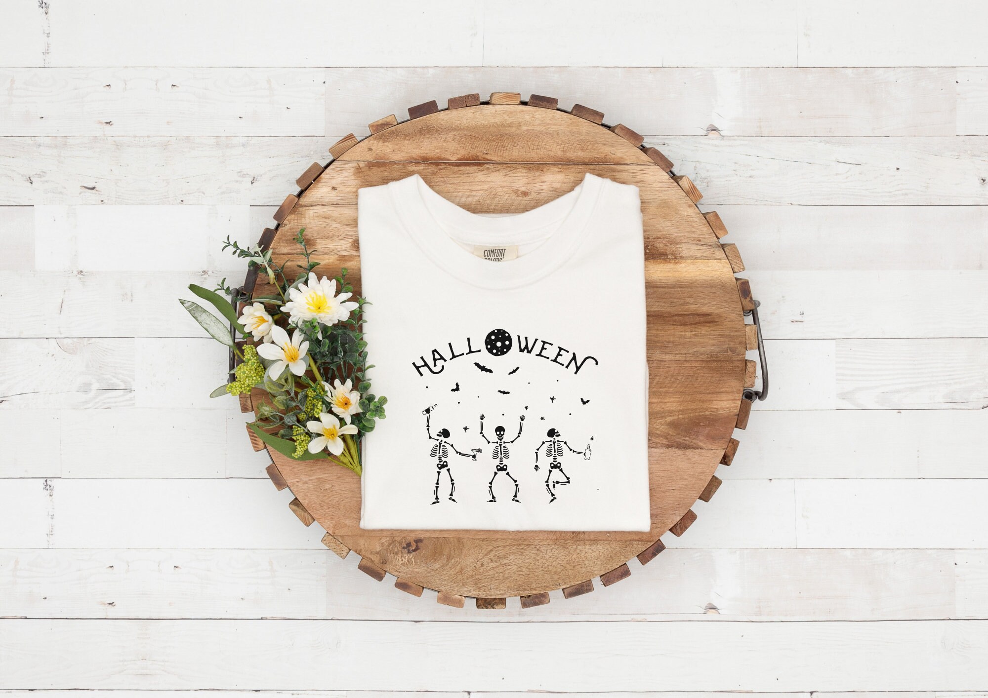 Skeleton Boho Autumn Motif Cottagecore Autumn Disney Halloween New Art T-Shirt Skeleton Boho Autumn Motif Cottagecore Autumn Disney Halloween New Art T-Shirt