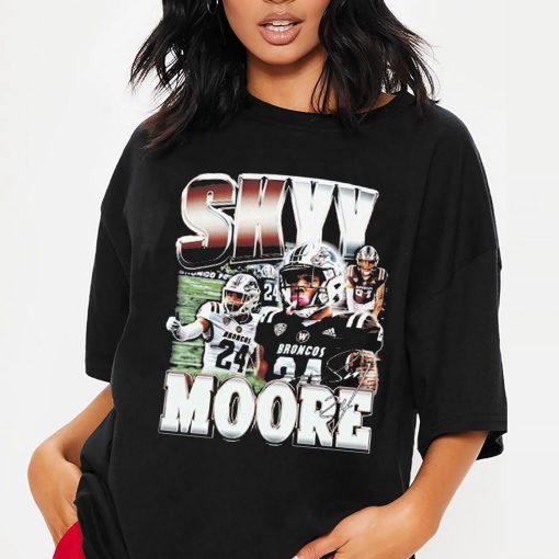 Skyy Moore Vintage Skyy Moore Draft Day Collection Skyy Moore 24 Kc Chiefs Football Skyy Moore Football 2022 Unisex T-Shirt